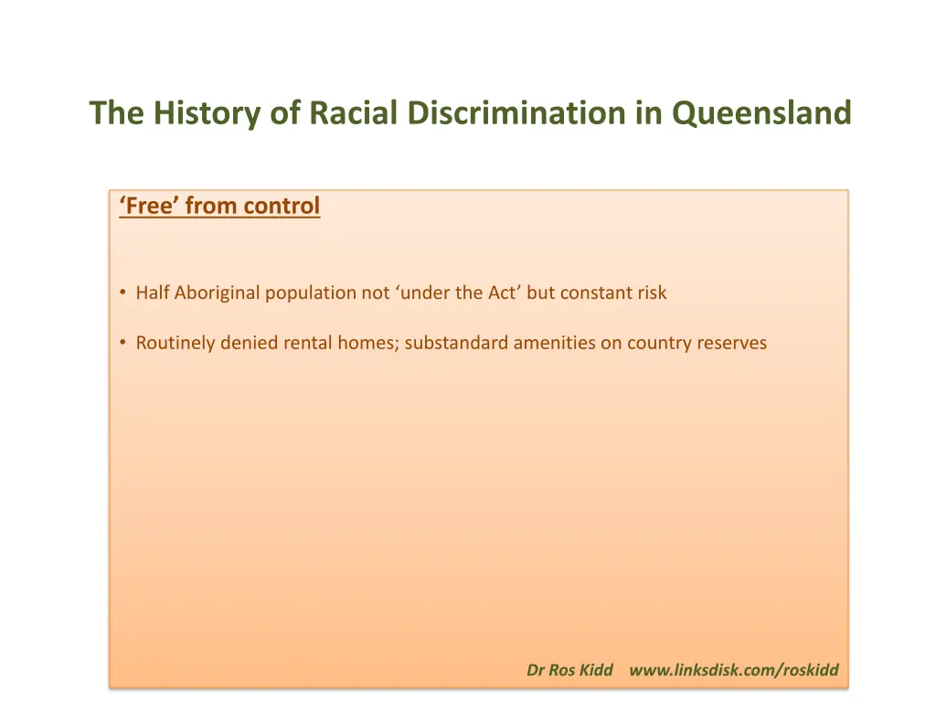 the history of racial discrimination in queensland 7