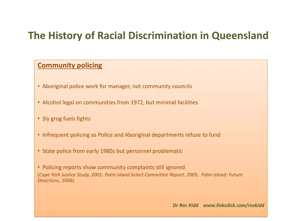 the history of racial discrimination in queensland 8