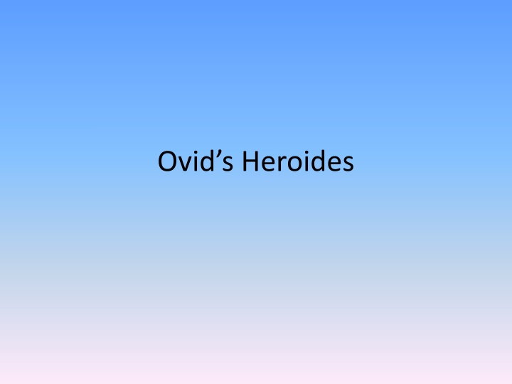 ovid s heroides