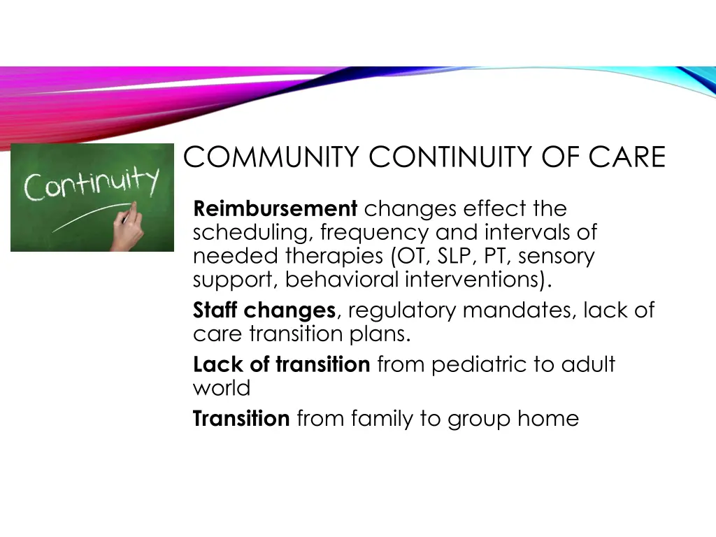 community continuity of care