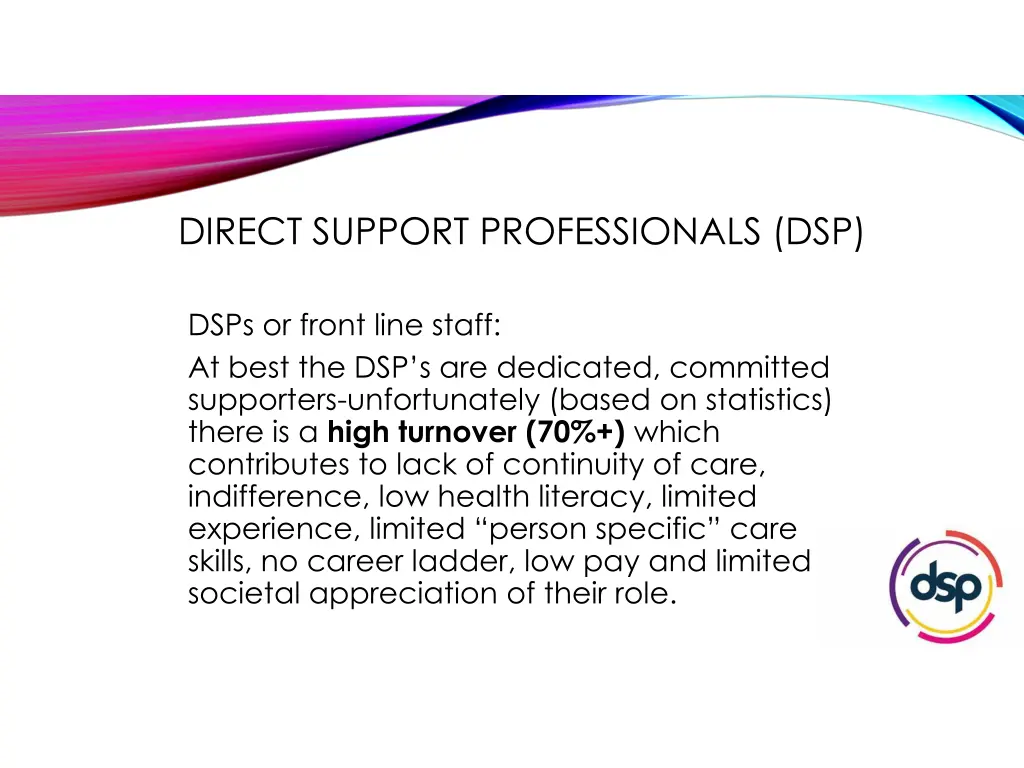 direct support professionals dsp