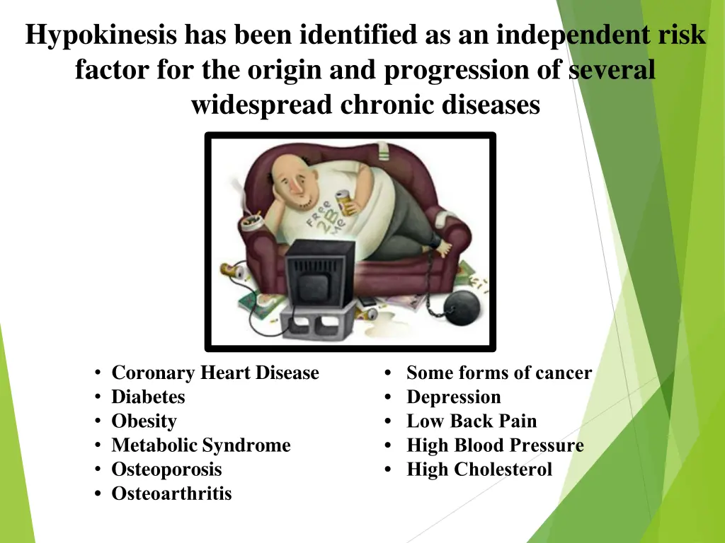 hypokinesis has been identified as an independent