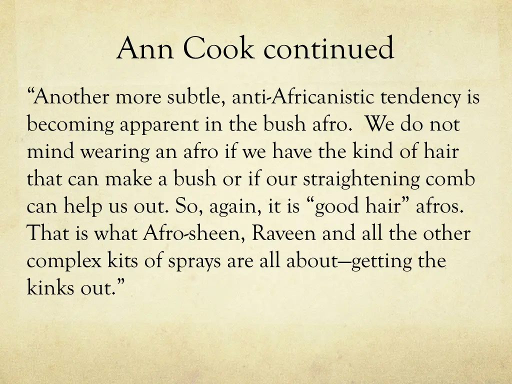 ann cook continued