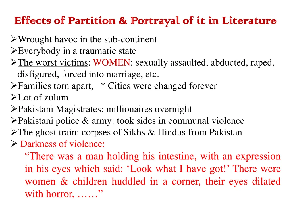 effects of partition portrayal 2