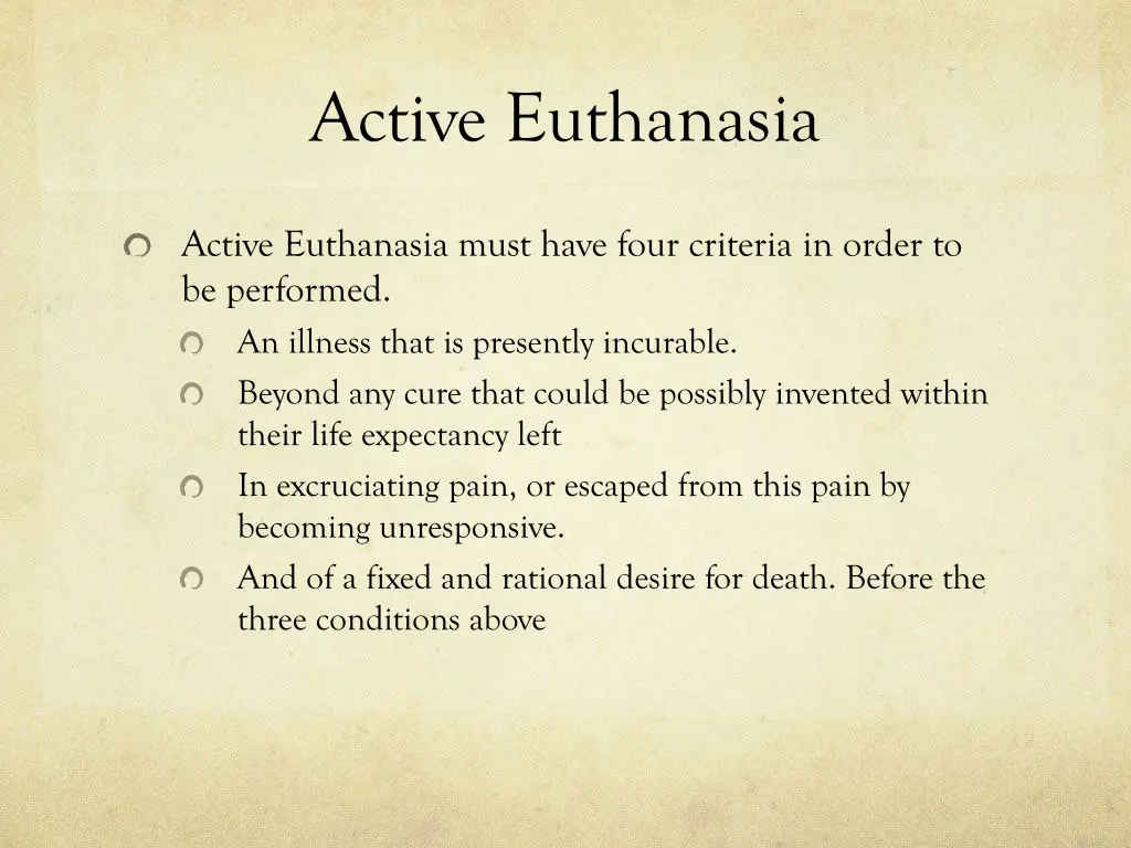 active euthanasia