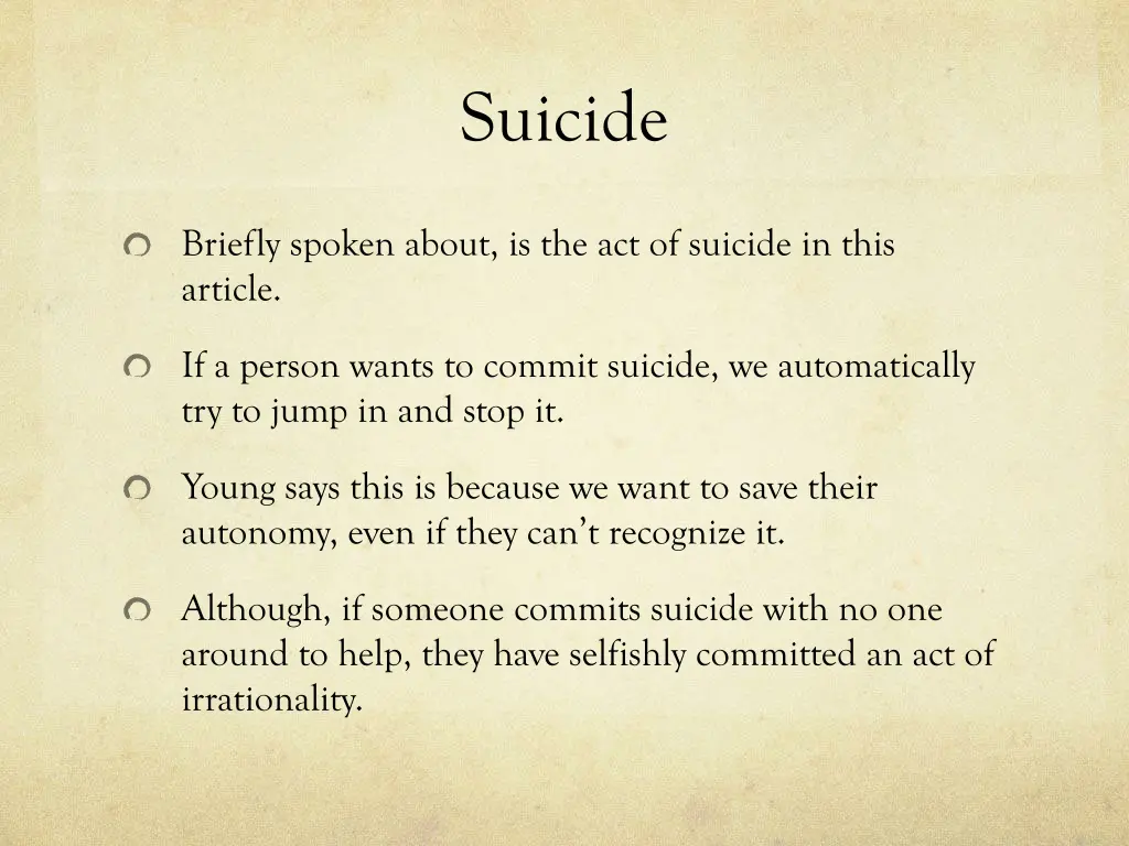 suicide