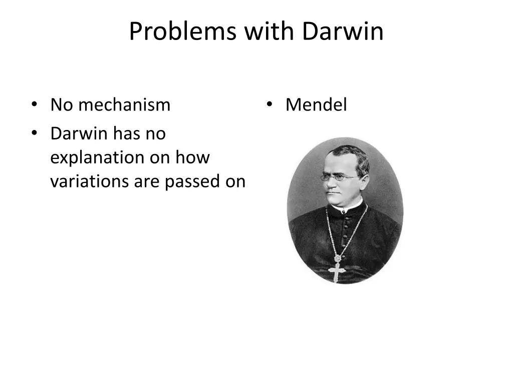 problems with darwin