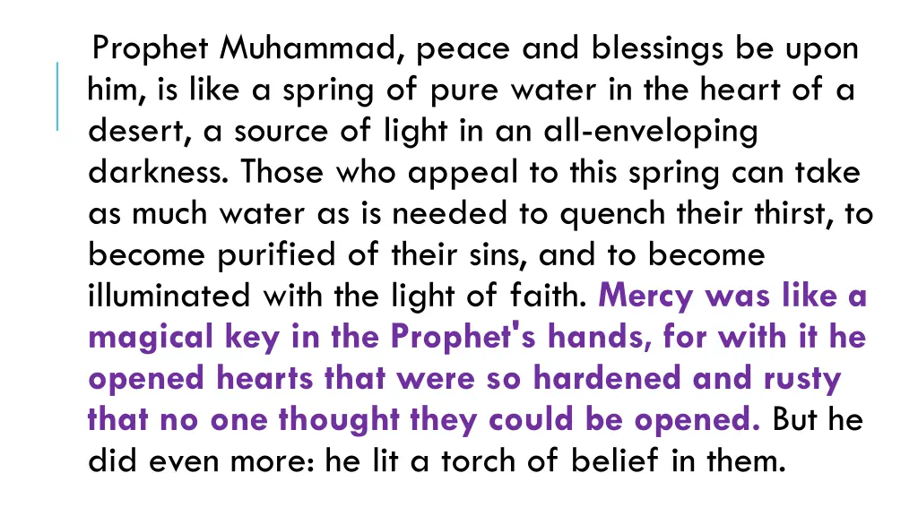 prophet muhammad peace and blessings be upon