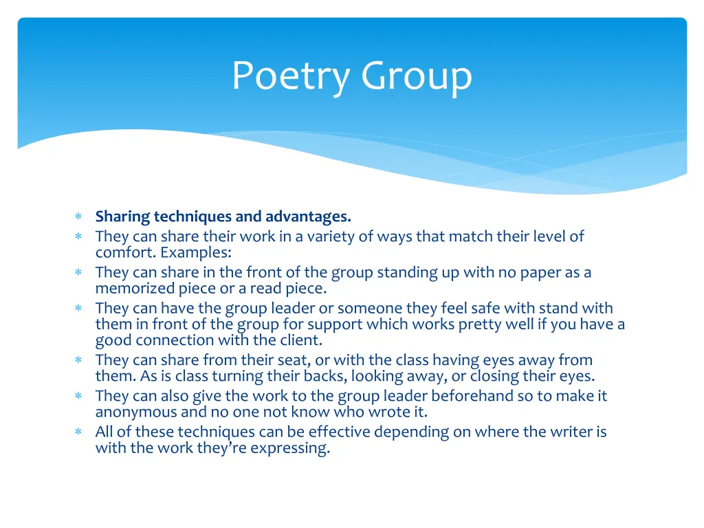 poetry group 3