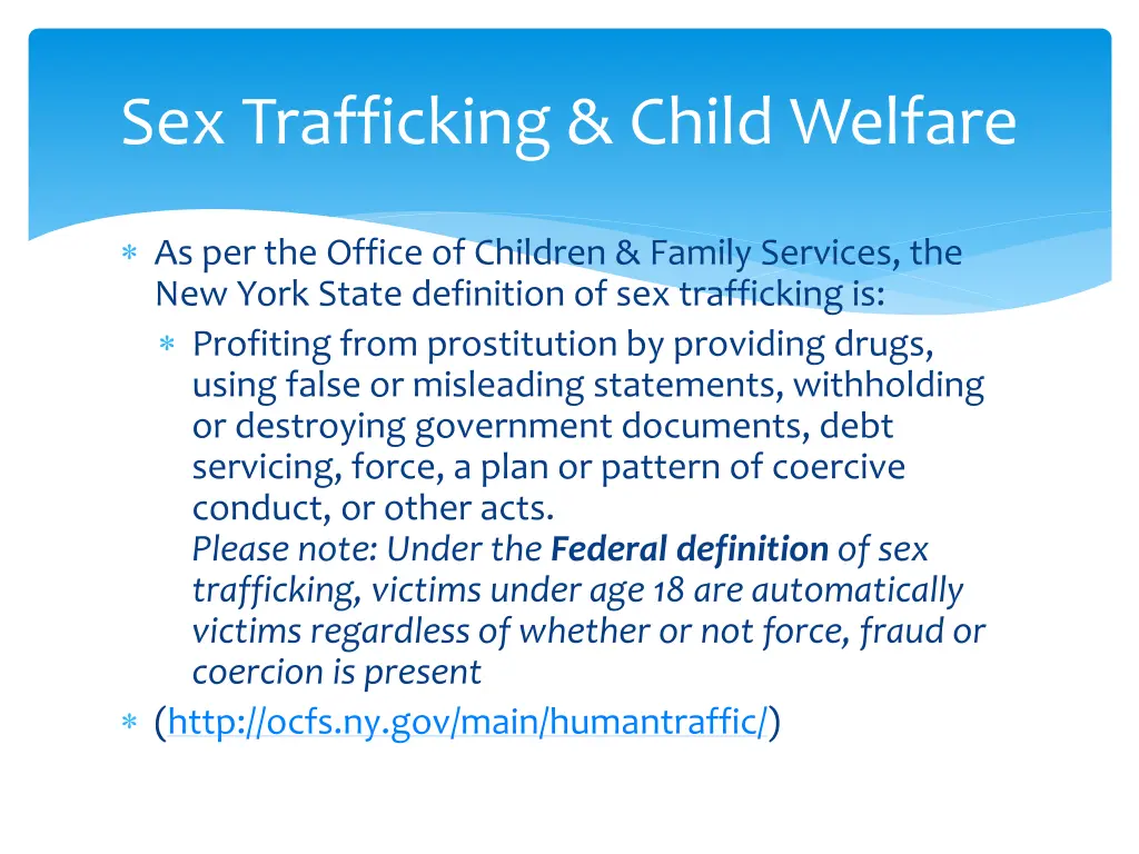 sex trafficking child welfare 1