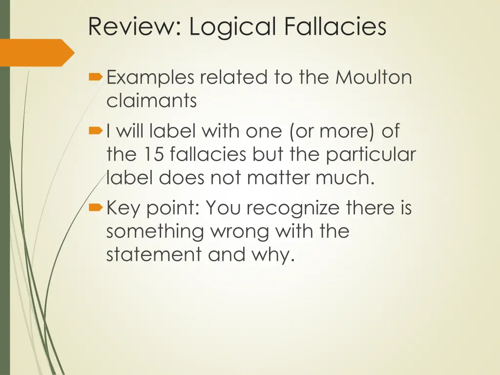 review logical fallacies