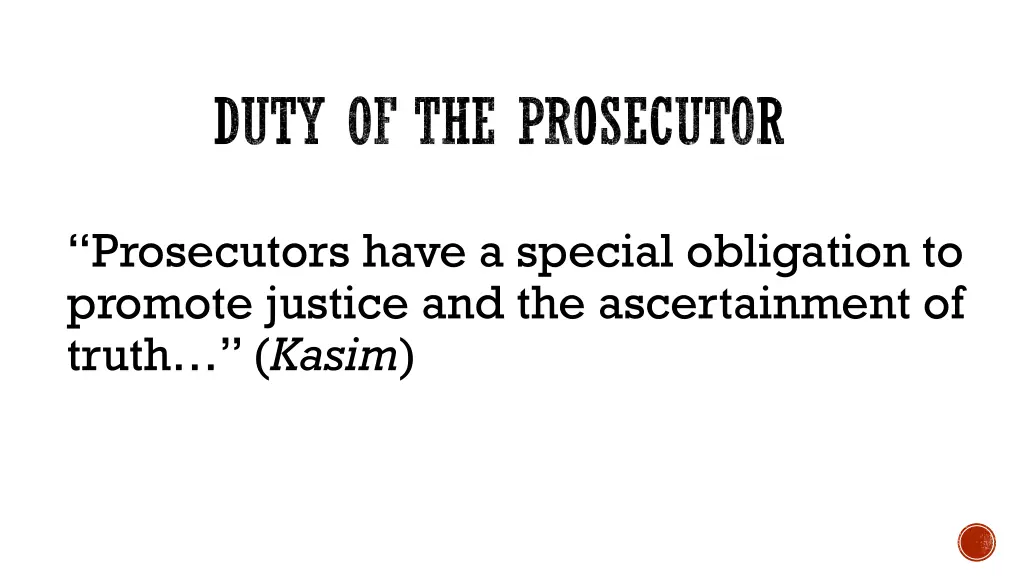 duty of the prosecutor 1