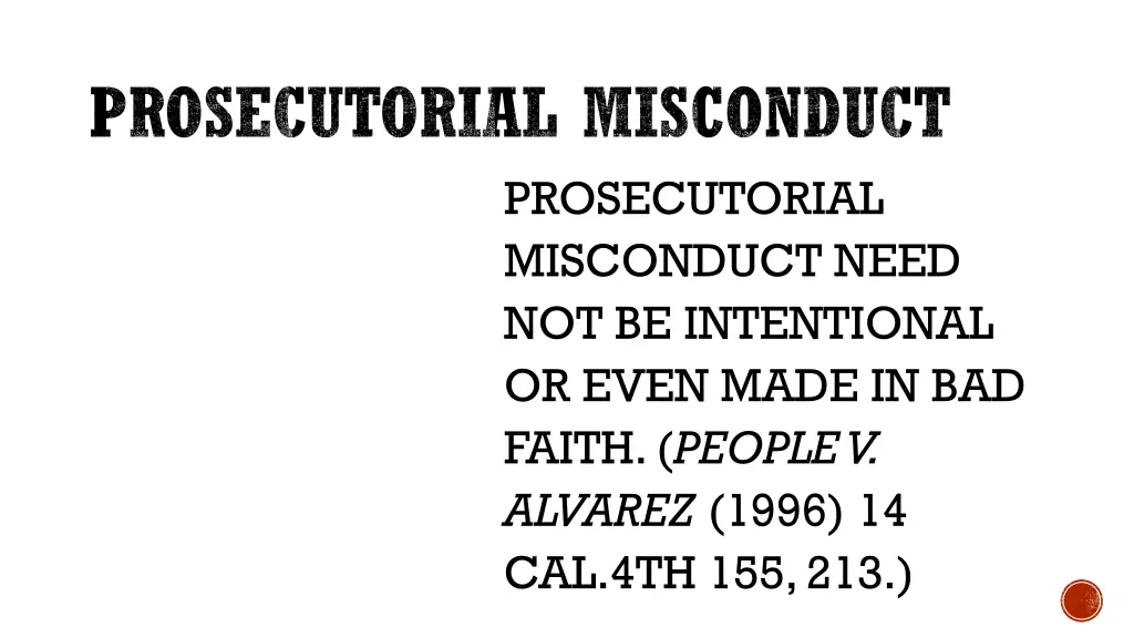 prosecutorial misconduct prosecutorial misconduct