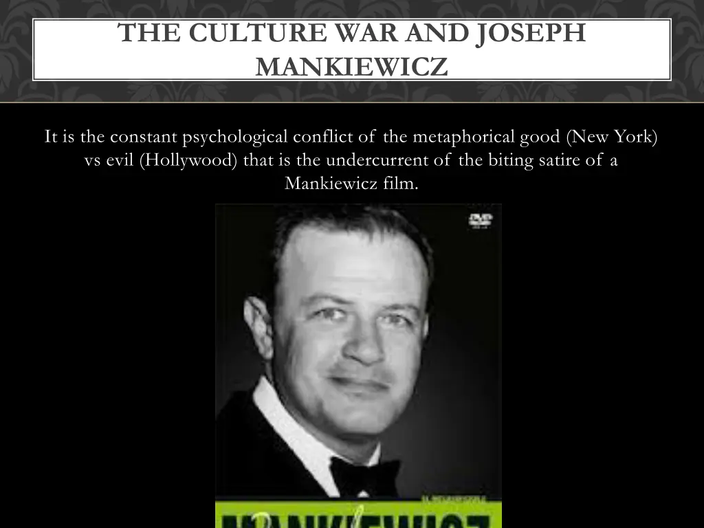 the culture war and joseph mankiewicz 1