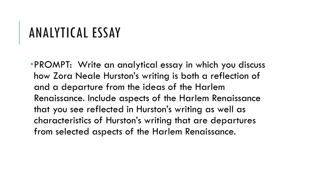 analytical essay