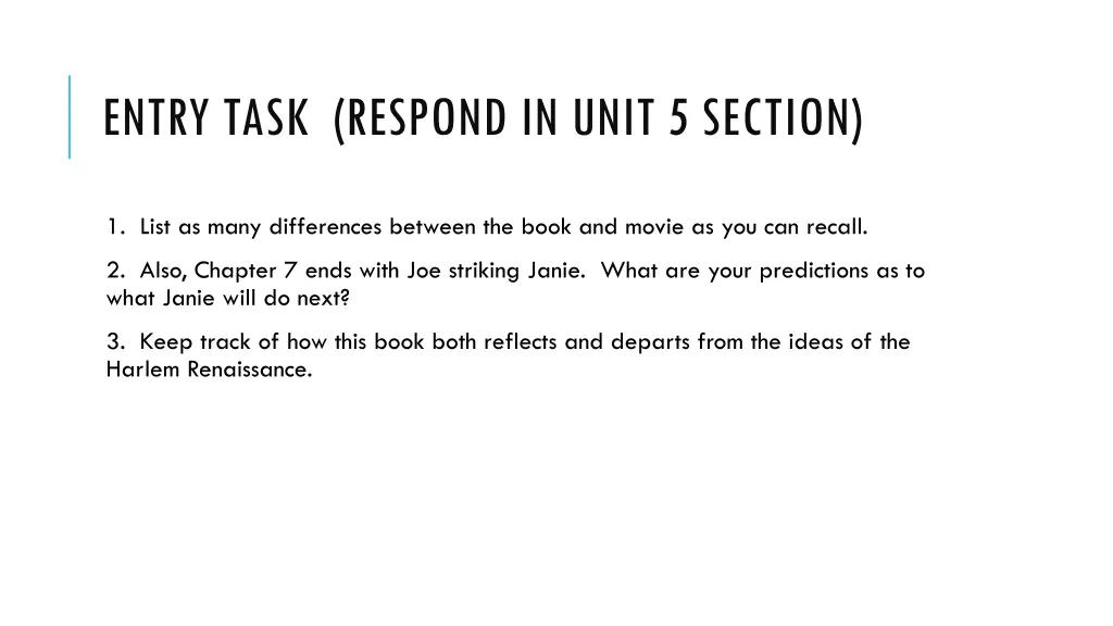 entry task respond in unit 5 section