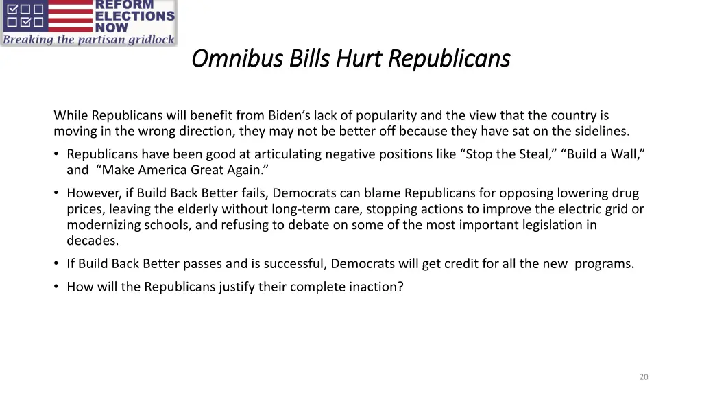 omnibus bills hurt republicans omnibus bills hurt