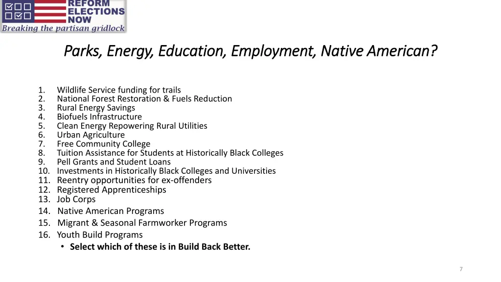 parks energy education employment native american