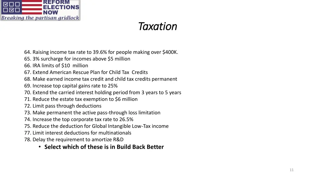 taxation taxation