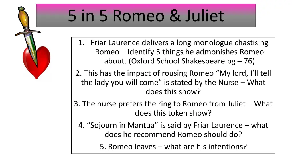 5 in 5 romeo juliet 33