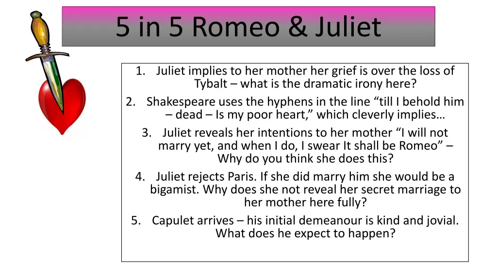 5 in 5 romeo juliet 36