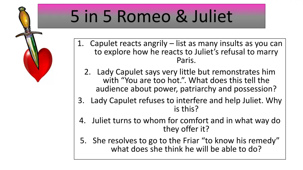 5 in 5 romeo juliet 37