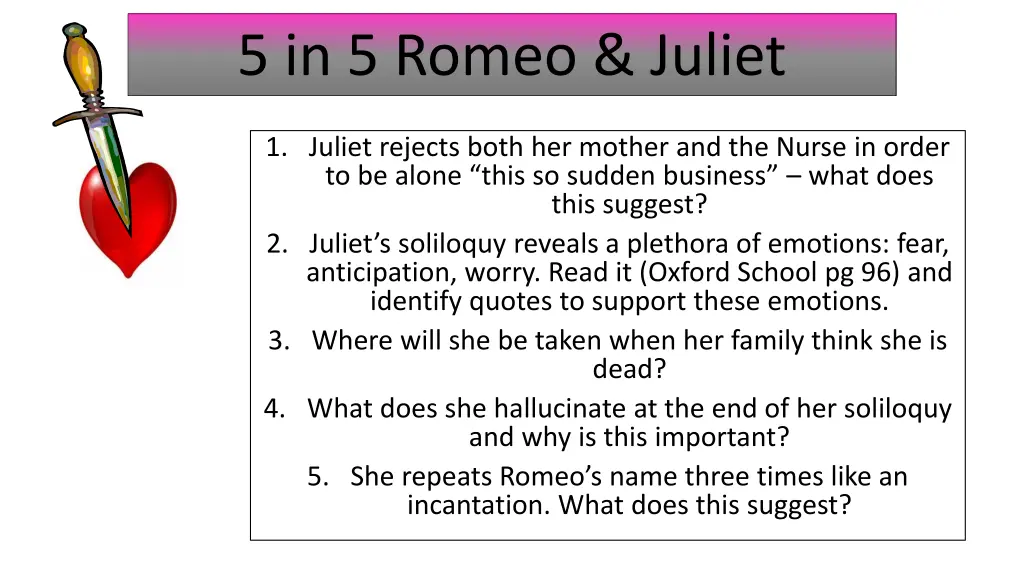 5 in 5 romeo juliet 42