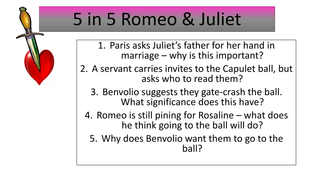 5 in 5 romeo juliet 8