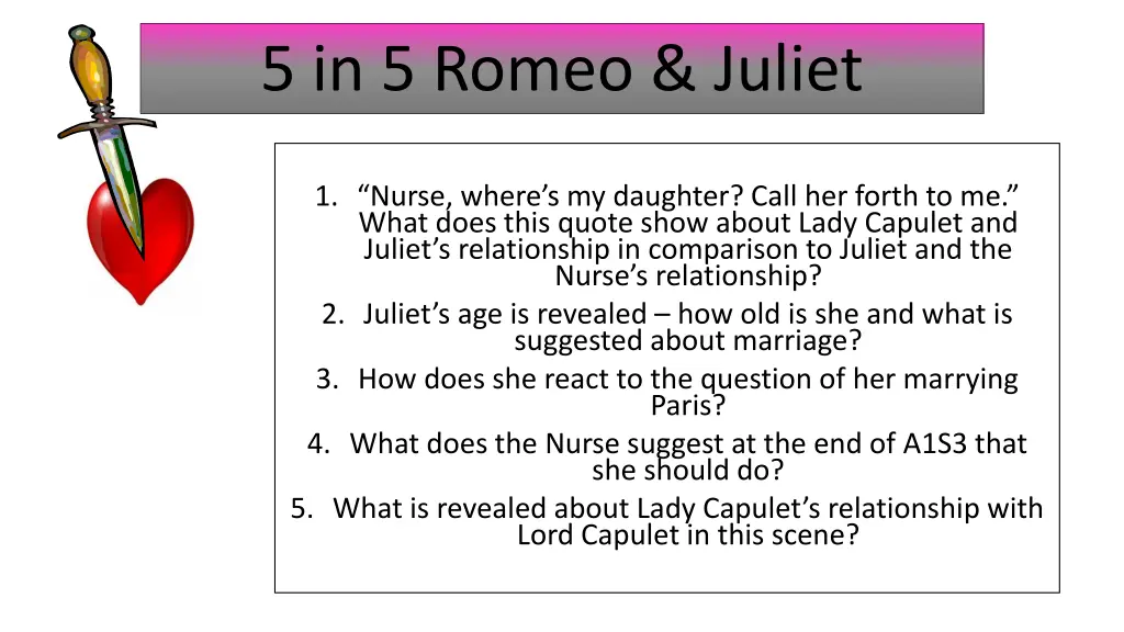 5 in 5 romeo juliet 9