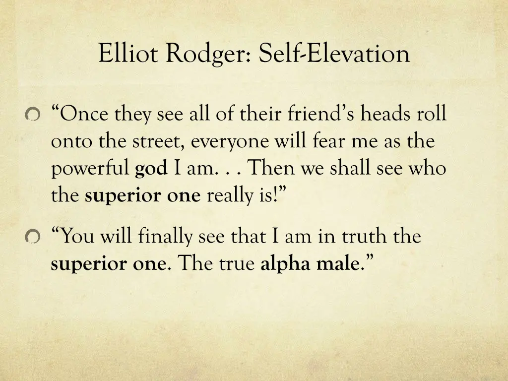 elliot rodger self elevation