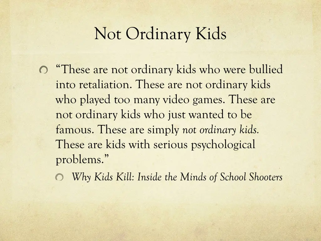 not ordinary kids