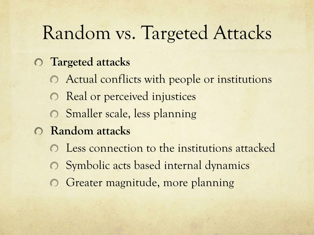 random vs targeted attacks