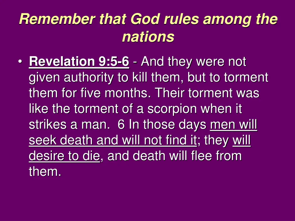 remember that god rules among the nations 12