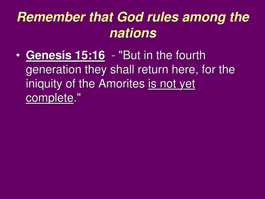 remember that god rules among the nations 3