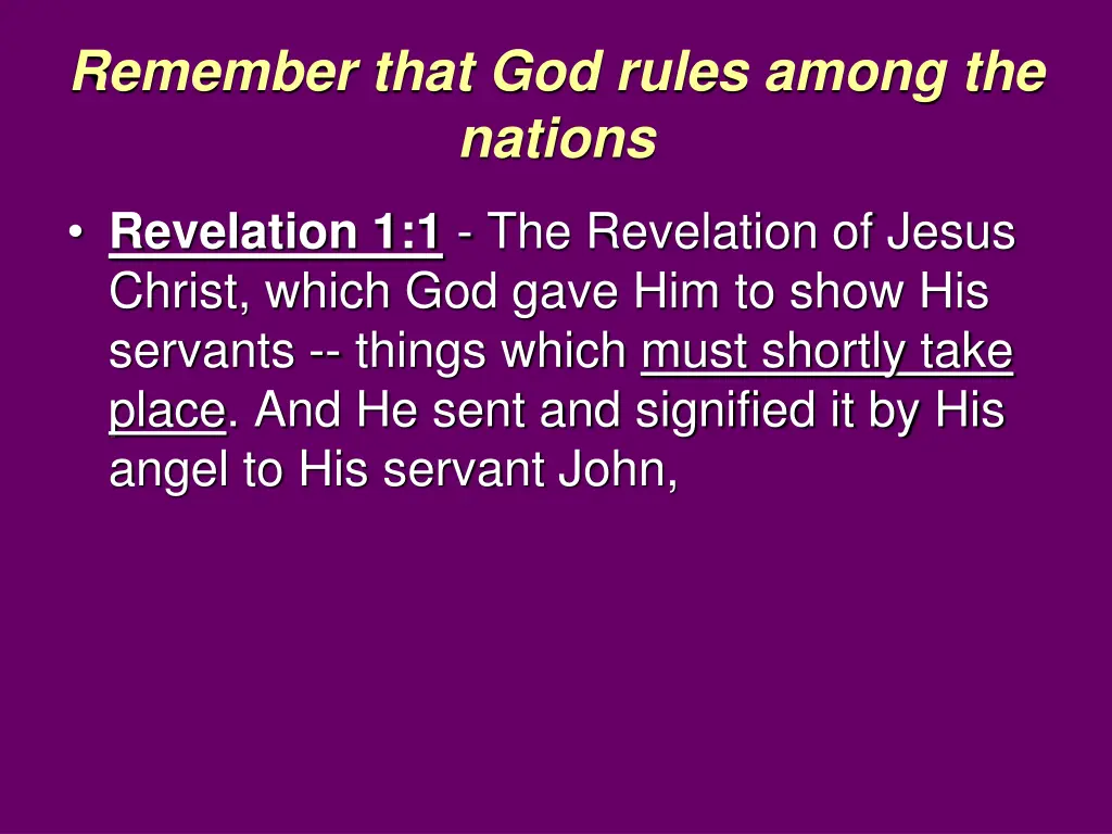 remember that god rules among the nations 5