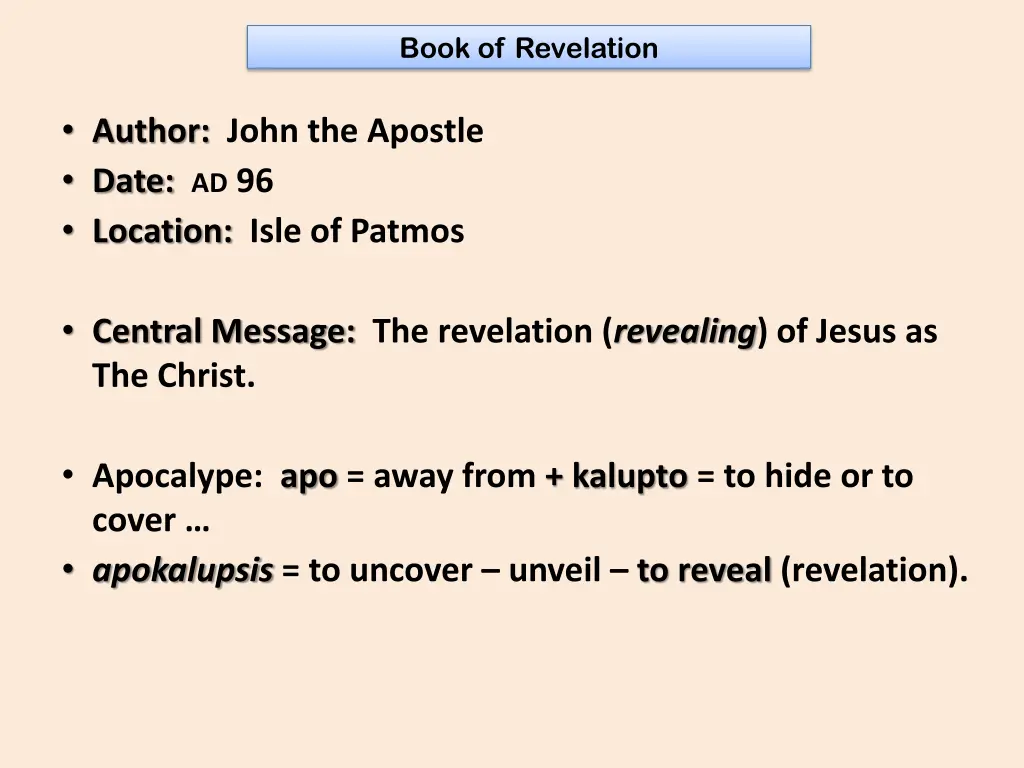 book of revelation