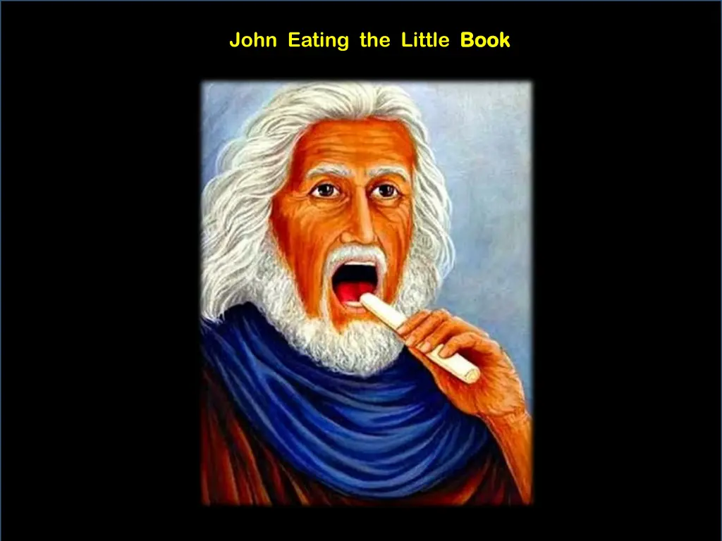 john eating the little book