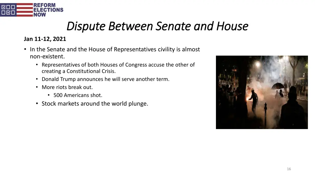 dispute between senate and house dispute between 1