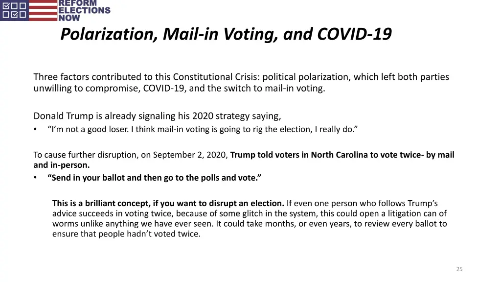 polarization mail in voting and covid 19