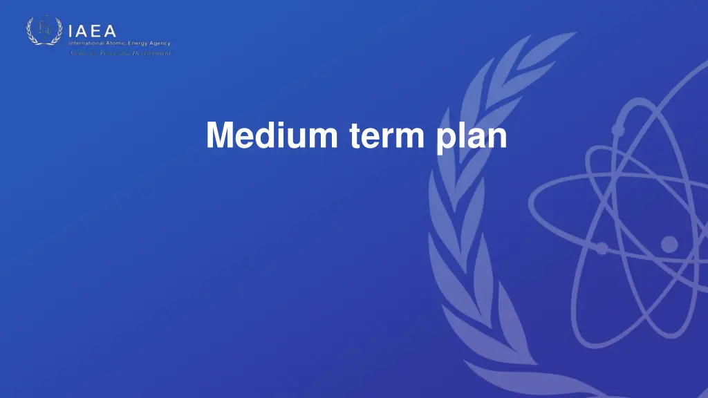 medium term plan