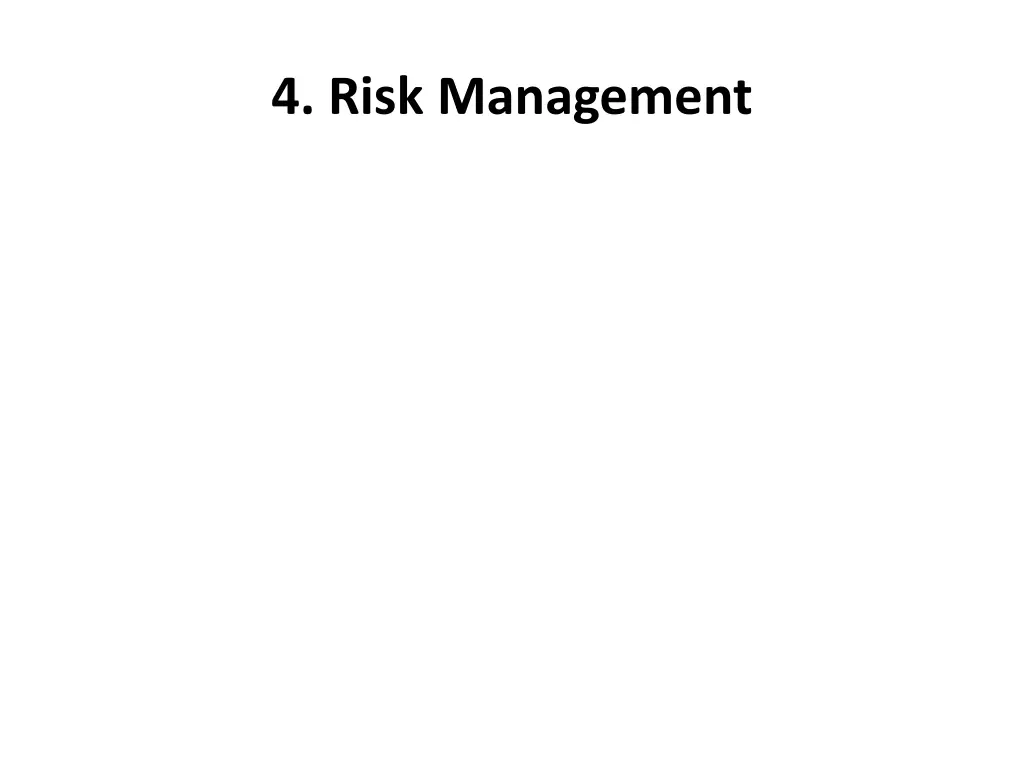 4 risk management