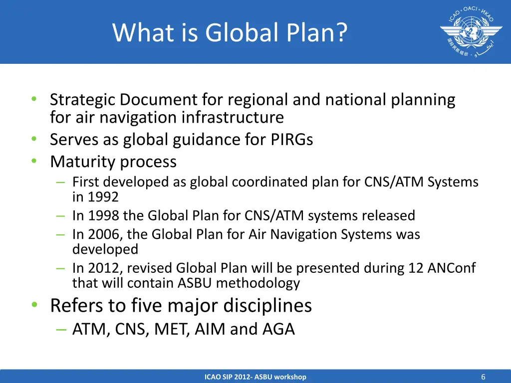 what is global plan