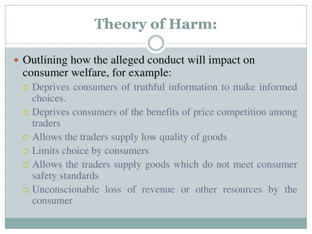 theory of harm