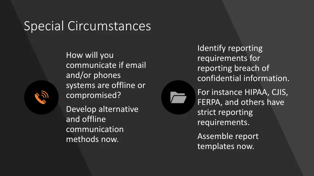 special circumstances