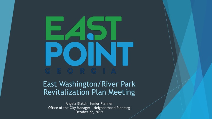 east washington river park revitalization plan