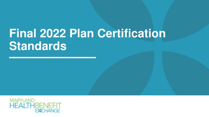 final 2022 plan certification standards