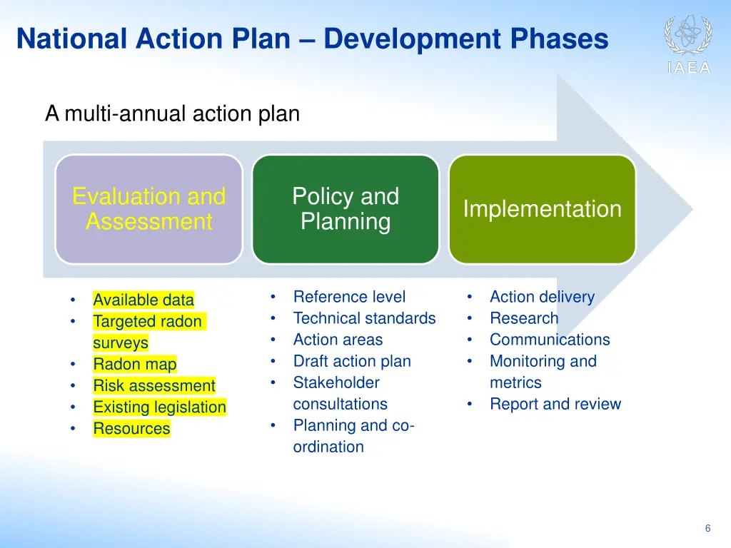 national action plan development phases 1