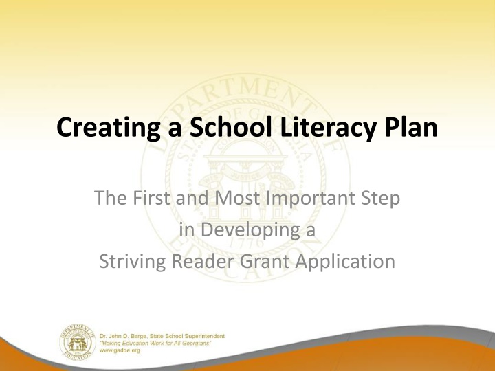 creating a school literacy plan