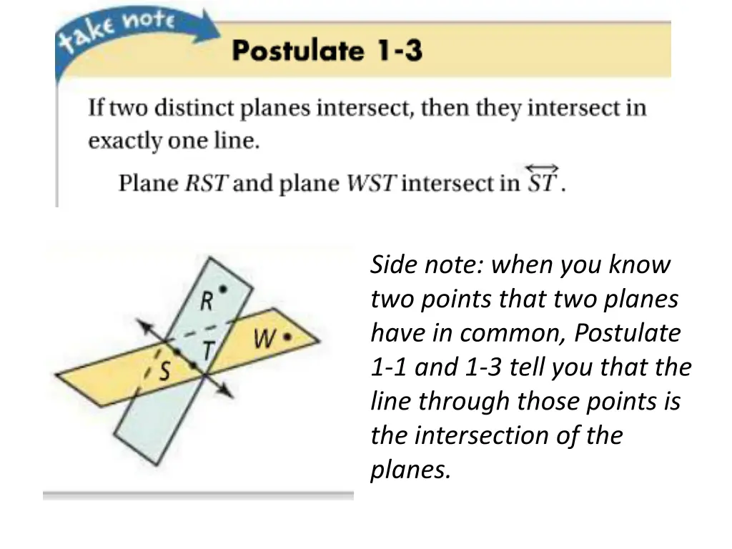 side note when you know two points that