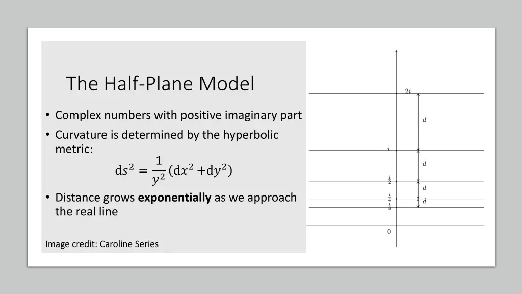 the half plane model